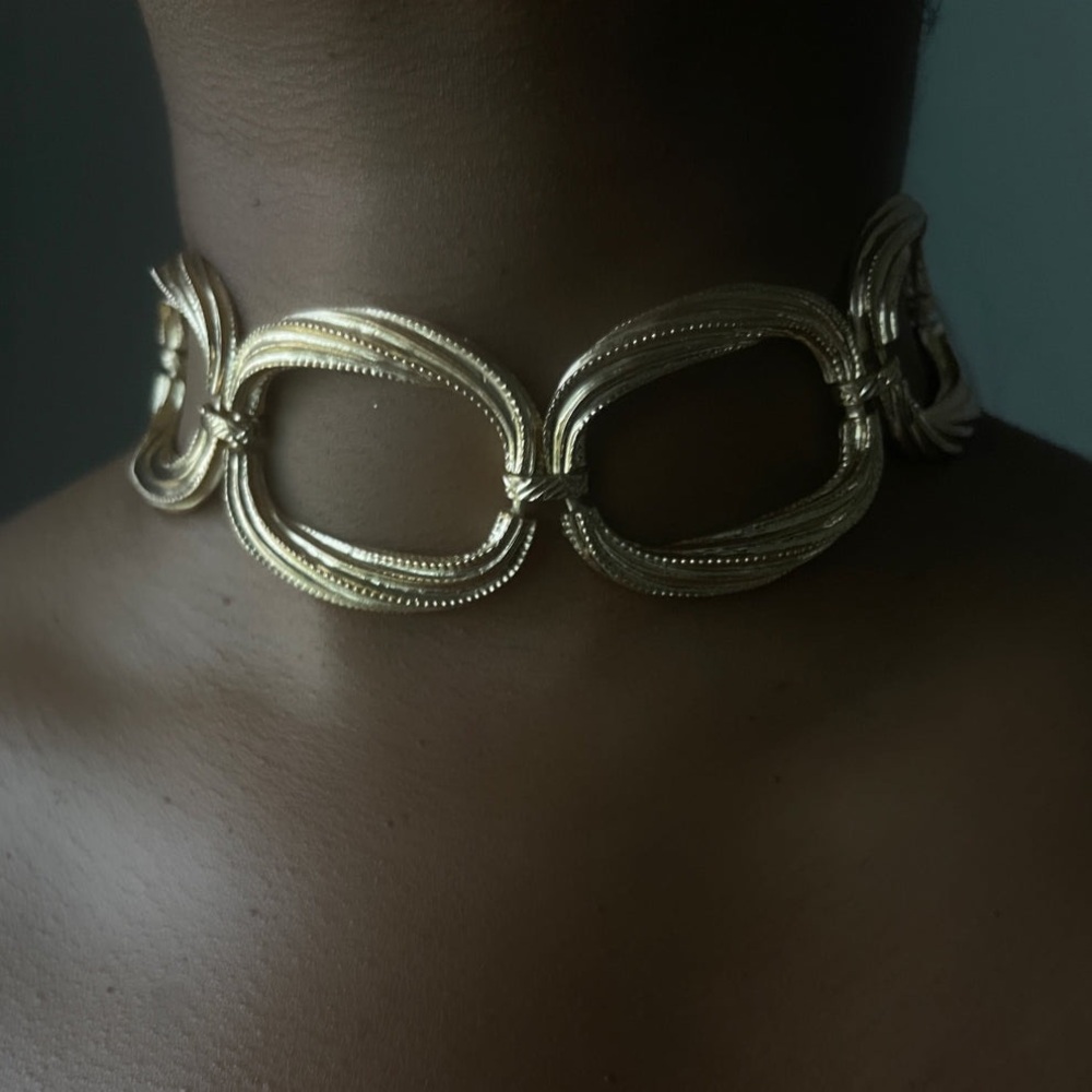 Zara Gold Statement Necklace